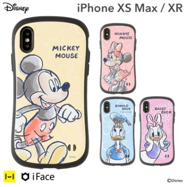 iPhoneXR ケース ディズニー キャラクター iFace First Class スマホケース(水彩)